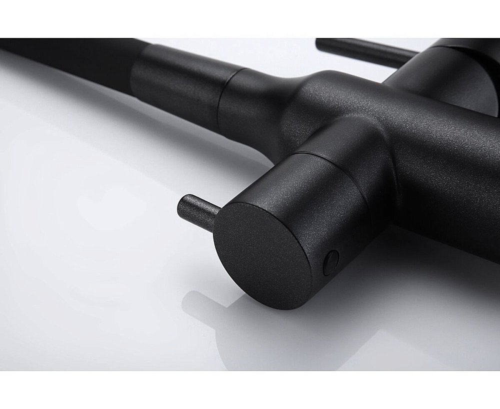 Смеситель для кухни Paulmark Salix Sa213419-BLM черный  купить в интернет-магазине сантехники Sanbest