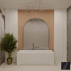 Ванна из искусственного камня Veconi Fresca FRS17070BM 170х70 черная матовая купить в интернет-магазине Sanbest