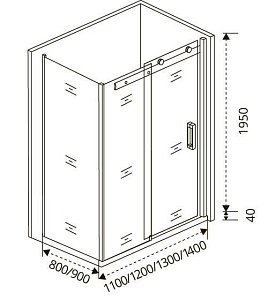 Душевой уголок Good door ALTAIR WTW+SP 110x80 купить в интернет-магазине Sanbest