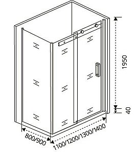 Душевой уголок Good door ALTAIR WTW+SP 110x80 купить в интернет-магазине Sanbest