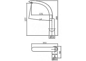 Смеситель для кухни Aquanet Arctic AF520-41СW купить в интернет-магазине сантехники Sanbest
