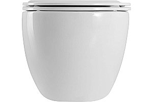 Унитаз подвесной Art&Max SIENA AM221CHR/SC белый, с сиденьем микролифт, безободковый купить в интернет-магазине Sanbest