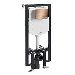 Система инсталляции для унитаза WasserKraft Vils 56TLT.010.ME.RG04 с кнопкой розовое золото купить в интернет-магазине сантехники Sanbest
