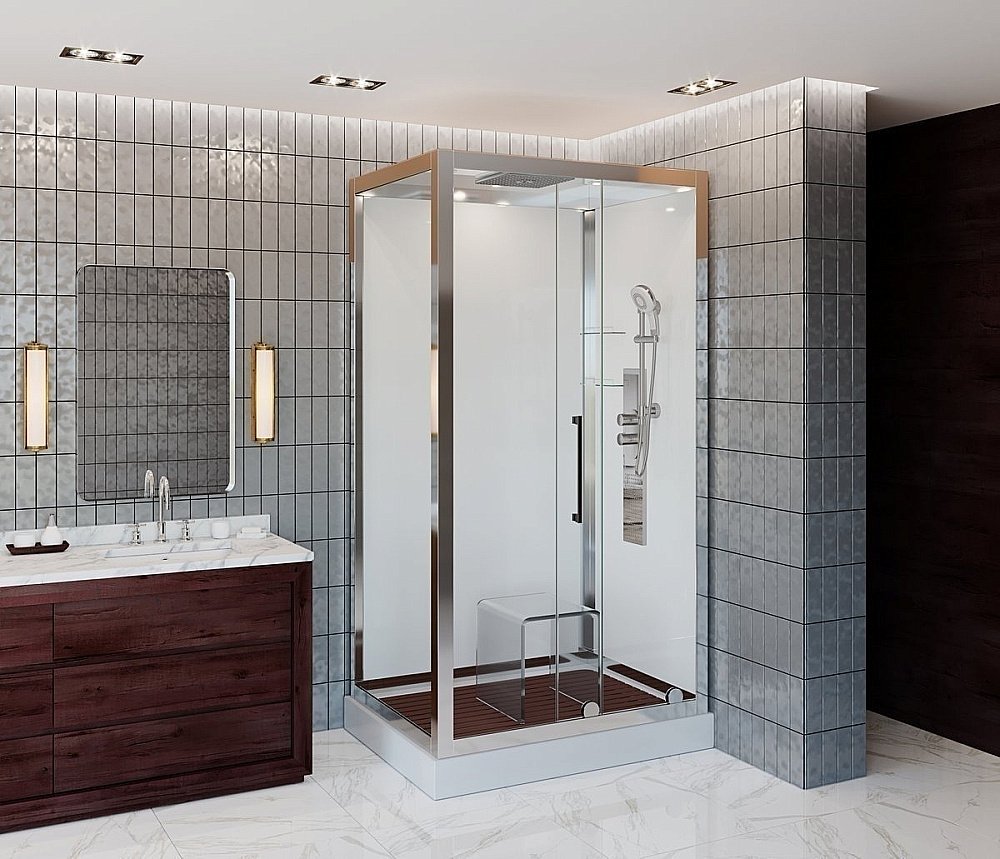 Душевая кабина DTO Серия Z Z120 KERAVA 120x90 купить в интернет-магазине Sanbest