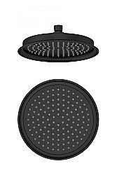 Верхний душ WONZON & WOGHAND, Черный матовый (WW-88DP05-MB) купить в интернет-магазине сантехники Sanbest