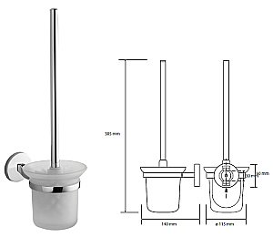 Ёршик подвесной Bemeta Alfa 102413012 купить в интернет-магазине сантехники Sanbest