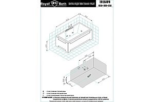 Акриловая ванна Royal Bath Triumph De Luxe RB665102DL 185х87 белая с гидромассажем купить в интернет-магазине Sanbest