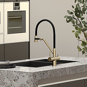 Смеситель для кухни Sancos Dora SC4003BG брашированное золото купить в интернет-магазине сантехники Sanbest