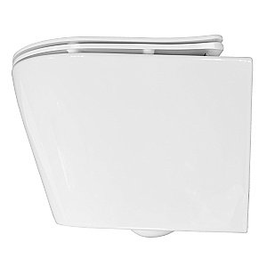 Унитаз подвесной Loranto KROSA AZ-87266 безободковый, смыв торнадо, с сиденьем микролифт, белый купить в интернет-магазине Sanbest