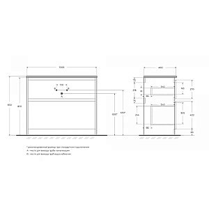 Тумба с раковиной BelBagno Kraft 1000 Rovere Tabacco для ванной в интернет-магазине Sanbest