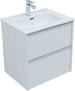 Тумба с раковиной Aquanet Вита 330473 60 белый матовый для ванной в интернет-магазине Sanbest