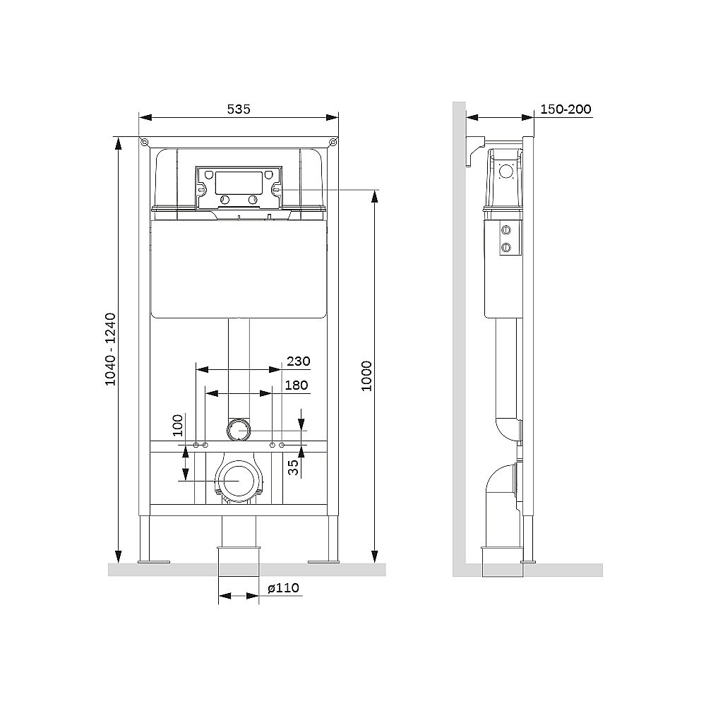 Инсталляция для унитаза AM.PM ProC I012707.0231 купить в интернет-магазине сантехники Sanbest