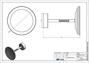 Зеркало косметическое Langberger Accessories 71285 купить в интернет-магазине сантехники Sanbest