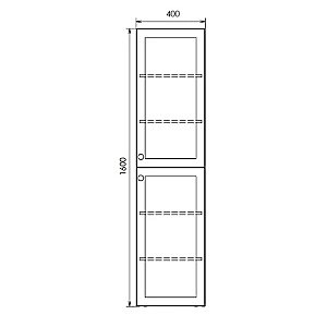 Пенал Comforty Ереван 00-00017603 серый шелк для ванной в интернет-магазине сантехники Sanbest
