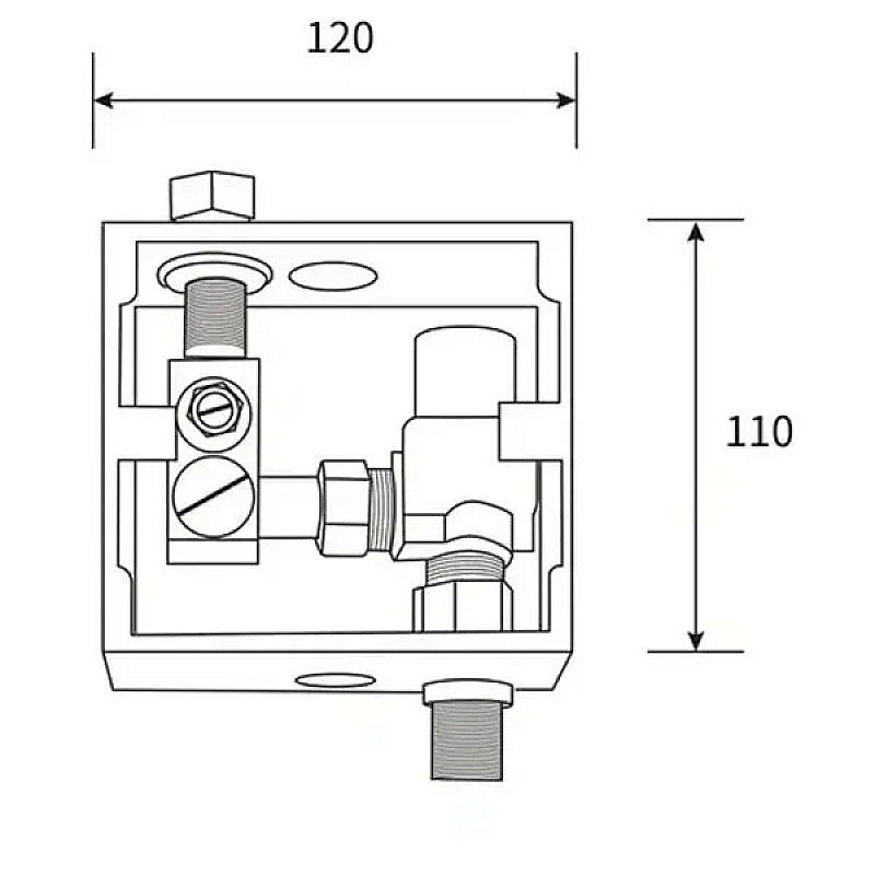 Смывное устройство для писсуара beWash Photocell BWAM0UR302 нержавеющая сталь купить в интернет-магазине сантехники Sanbest