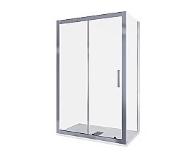 Душевой уголок Good Door Cofe WTW+SP 140х70 стекло прозрачное/профиль хром купить в интернет-магазине Sanbest