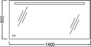 Зеркало с подсветкой Jacob Delafon EB1165-NF 140 в ванную от интернет-магазине сантехники Sanbest