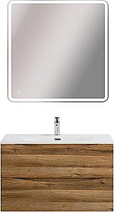 Тумба с раковиной BelBagno MARINO-CER-N-800-2C-SO-RR-P Rovere Rustico для ванной в интернет-магазине Sanbest