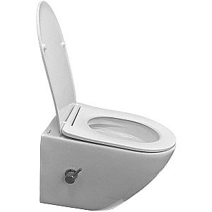 Унитаз подвесной с функцией биде Laguraty 038BW белый, безободковый, с крышкой микролифт купить в интернет-магазине Sanbest