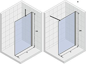 Душевое ограждение Riho NOVIK Z400 80 прозрачное/хром купить в интернет-магазине Sanbest