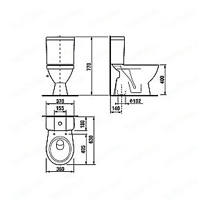 Унитаз-компакт Jika Lyra Plus 8.2638.7.000.242.1 белый, с бачком купить в интернет-магазине Sanbest