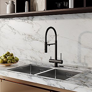 Смеситель для кухни Iddis Ace ACEBLFFi05 черный матовый купить в интернет-магазине сантехники Sanbest