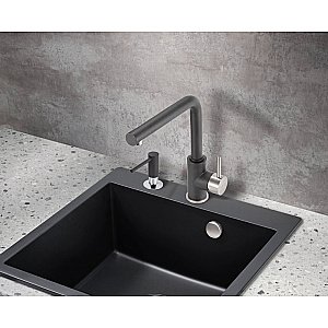 Смеситель для кухни Milacio Ultra MCU.555.MB черный/хром купить в интернет-магазине сантехники Sanbest