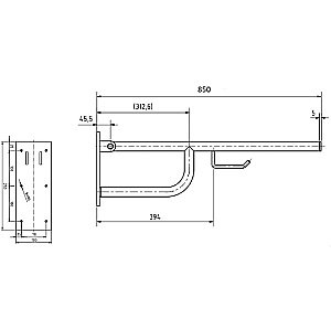 Поручень Bemeta Help 301102781 хром купить в интернет-магазине сантехники Sanbest
