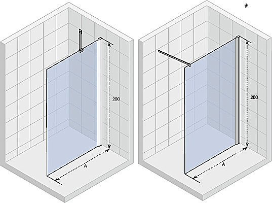 Душевое ограждение Riho NOVIK Z400 80 прозрачное/хром купить в интернет-магазине Sanbest