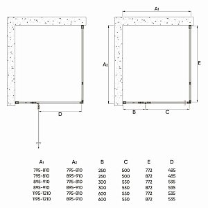 Душевой уголок Veconi RV-073 90x90 прозрачный купить в интернет-магазине Sanbest