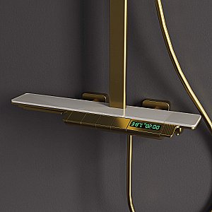 Душевая система RGW Shower Panels SP-34G 51140134-06 матовое золото купить в интернет-магазине сантехники Sanbest