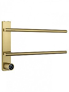 Полотенцесушитель электрический WONZON & WOGHAND NÜRNBERG, Брашированное золото (WW-AL342-BG) купить в интернет-магазине сантехники Sanbest