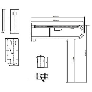 Поручень Bemeta Help 301407281N хром купить в интернет-магазине сантехники Sanbest