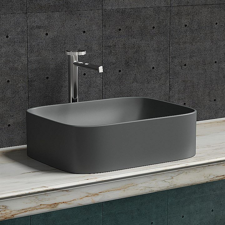 Раковина Ceramica Nova Element 50 CN6052MDH антрацит темный матовый купить в интернет-магазине Sanbest