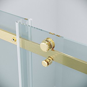 Душевая дверь Grossman Classic 110 100.K33.04.110.32.00 стекло прозрачное/профиль золото сатин купить в интернет-магазине Sanbest