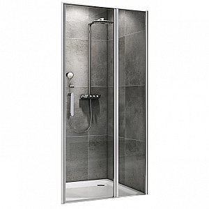 Душевая дверь ABBER Sonnenstrand AG04130S 130 стекло прозрачное/профиль хром купить в интернет-магазине Sanbest