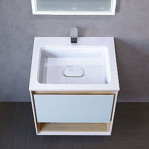 Тумба с раковиной Jorno Glass 65 для ванной в интернет-магазине Sanbest