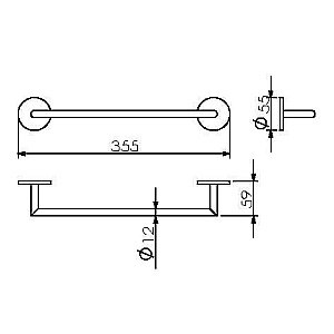 Полотенцедержатель Langberger Molveno 30801C купить в интернет-магазине сантехники Sanbest