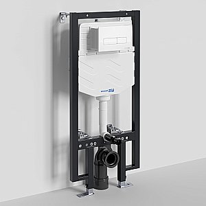 Инсталляция для унитаза WasserKraft Vils 56TLT.010.ME.WM03 с белой матовой кнопкой купить в интернет-магазине сантехники Sanbest