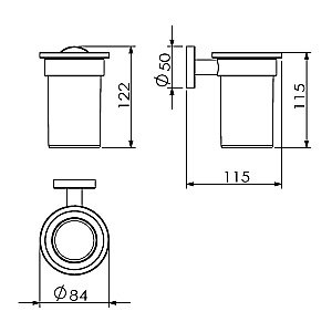 Стакан Langberger Burano 11011A купить в интернет-магазине сантехники Sanbest