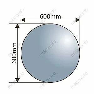 Зеркало LED Melana MLN-LED087 60x60 в ванную от интернет-магазине сантехники Sanbest