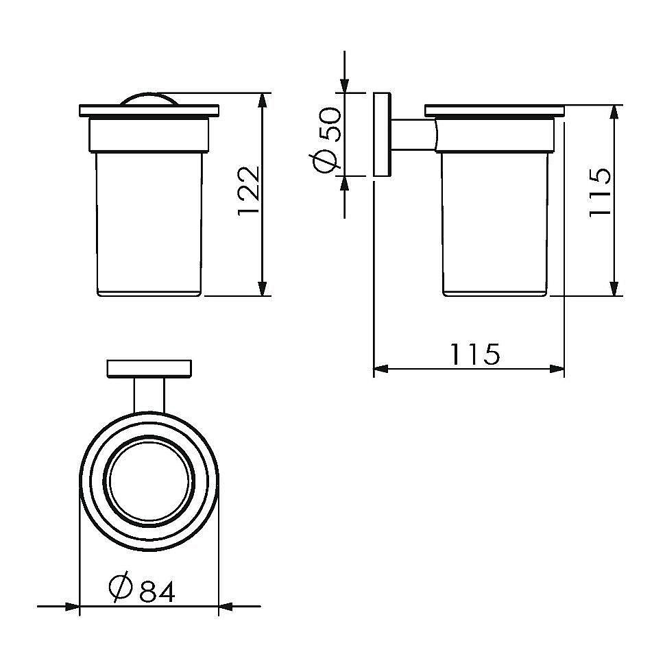 Стакан Langberger Burano 11011A купить в интернет-магазине сантехники Sanbest