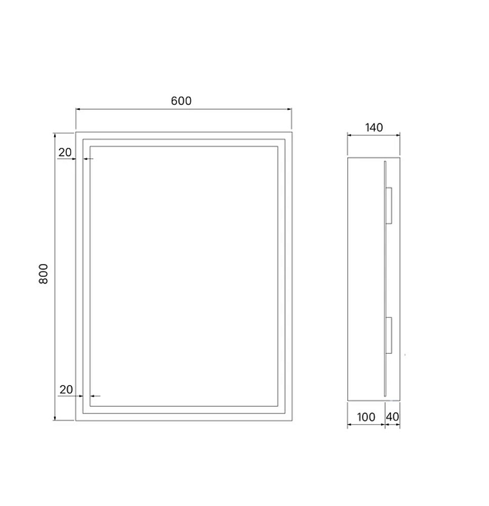 Зеркальный шкаф Iddis Zodiac ZOD6000i99 60 белый купить в интернет-магазине сантехники Sanbest
