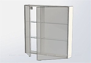Зеркальный шкаф Aquanet Августа 90 белый купить в интернет-магазине сантехники Sanbest