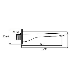Излив Excellent Keria 2025 черный мат купить в интернет-магазине сантехники Sanbest