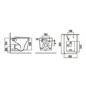Унитаз подвесной CeramaLux 5170MDH серый матовый, безободковый, с крышкой микролифт купить в интернет-магазине Sanbest