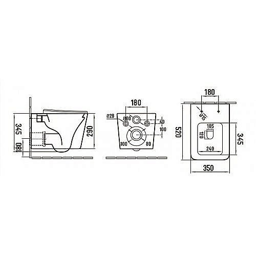 Унитаз подвесной CeramaLux 5170MDH серый матовый, безободковый, с крышкой микролифт купить в интернет-магазине Sanbest