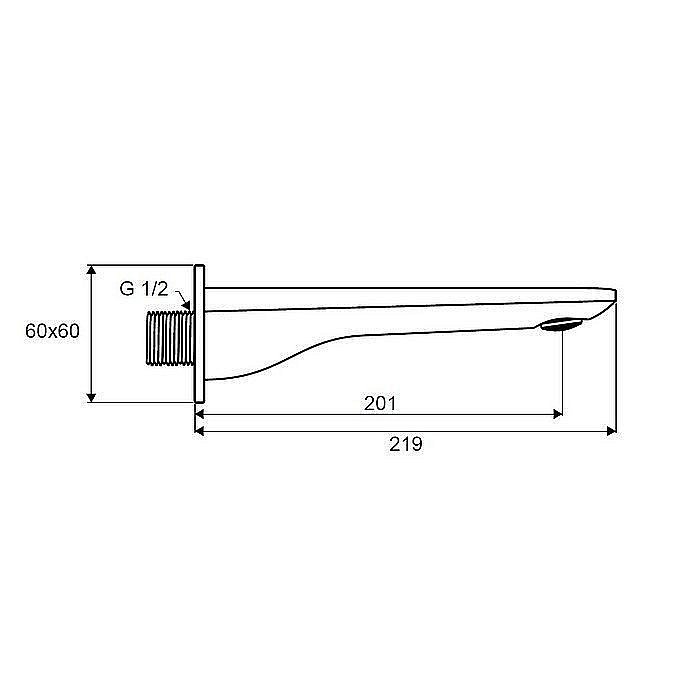 Излив Excellent Keria 2025 черный мат купить в интернет-магазине сантехники Sanbest