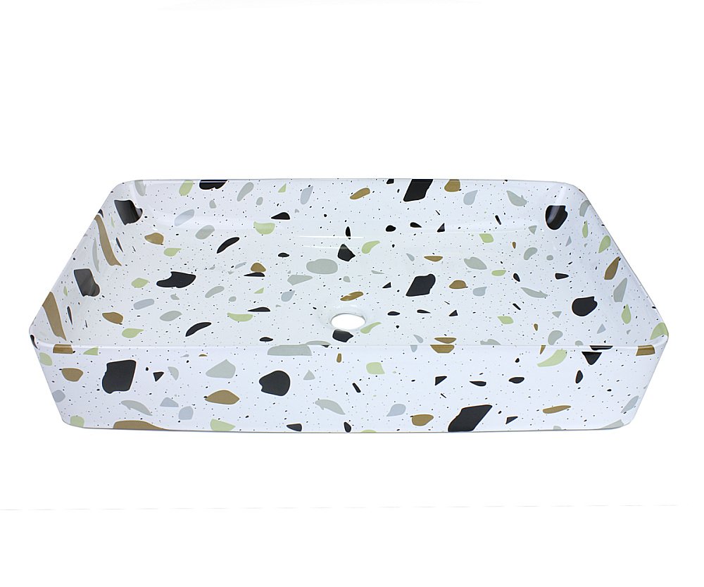 Раковина накладная Bronze de Luxe Terrazzo 60,5 1061TR терраццо купить в интернет-магазине Sanbest