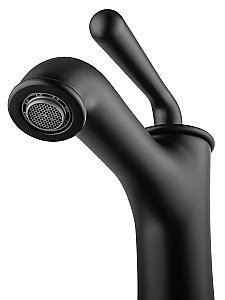 Смеситель для раковины WONZON & WOGHAND STEAM, Черный матовый (WW-88139008-MB) купить в интернет-магазине сантехники Sanbest